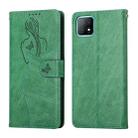 For OPPO A53 5G / A72 5G / A73 Beauty Girl Embossing Pattern Horizontal Flip Leather Case with Holder & Card Slot & Wallet & Photo Frame(Green) - 1