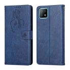 For OPPO A53 5G / A72 5G / A73 Beauty Girl Embossing Pattern Horizontal Flip Leather Case with Holder & Card Slot & Wallet & Photo Frame(Blue) - 1