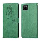 For OPPO Realme C11 Beauty Girl Embossing Pattern Horizontal Flip Leather Case with Holder & Card Slot & Wallet & Photo Frame(Green) - 1