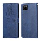 For OPPO Realme C11 Beauty Girl Embossing Pattern Horizontal Flip Leather Case with Holder & Card Slot & Wallet & Photo Frame(Blue) - 1