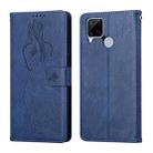 For OPPO Realme C15 Beauty Girl Embossing Pattern Horizontal Flip Leather Case with Holder & Card Slot & Wallet & Photo Frame(Blue) - 1