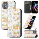 For Motorola Edge 20 Lite Colorful Magnetic Horizontal Flip PU Leather Case with Holder & Card Slot & Wallet(Rhombus) - 1