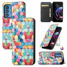 For Motorola Edge 20 Pro Colorful Magnetic Horizontal Flip PU Leather Case with Holder & Card Slot & Wallet(Magic Space) - 1