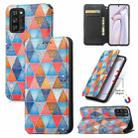For Blackview A100 Colorful Magnetic Horizontal Flip PU Leather Case with Holder & Card Slot & Wallet(Rhombus Mandala) - 1