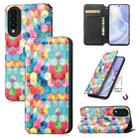 For Huawei nova 8 SE Youth Colorful Magnetic Horizontal Flip PU Leather Case with Holder & Card Slot & Wallet(Magic Space) - 1