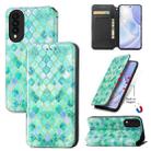 For Huawei nova 8 SE Youth Colorful Magnetic Horizontal Flip PU Leather Case with Holder & Card Slot & Wallet(Emerald) - 1