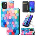 For Infinix Note 10 Pro Colorful Magnetic Horizontal Flip PU Leather Case with Holder & Card Slot & Wallet(Colorful Cube) - 1