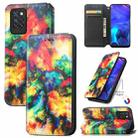 For Infinix Note 10 Pro Colorful Magnetic Horizontal Flip PU Leather Case with Holder & Card Slot & Wallet(Colorful Cloud) - 1