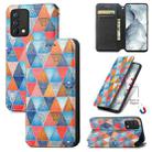 For OPPO Realme GT Master Colorful Magnetic Horizontal Flip PU Leather Case with Holder & Card Slot & Wallet(Rhombus Mandala) - 1