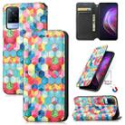 For vivo V21 Colorful Magnetic Horizontal Flip PU Leather Case with Holder & Card Slot & Wallet(Magic Space) - 1