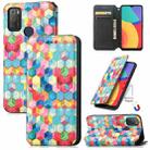 For Alcatel 1S (2021) Colorful Magnetic Horizontal Flip PU Leather Case with Holder & Card Slot & Wallet(Magic Space) - 1