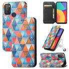 For Alcatel 1S (2021) Colorful Magnetic Horizontal Flip PU Leather Case with Holder & Card Slot & Wallet(Rhombus Mandala) - 1