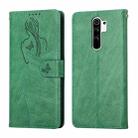 For Xiaomi Redmi 9 Beauty Girl Embossing Pattern Horizontal Flip Leather Case with Holder & Card Slot & Wallet & Photo Frame(Green) - 1
