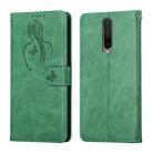 For Xiaomi Redmi K30 Beauty Girl Embossing Pattern Horizontal Flip Leather Case with Holder & Card Slot & Wallet & Photo Frame(Green) - 1