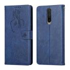 For Xiaomi Redmi K30 Beauty Girl Embossing Pattern Horizontal Flip Leather Case with Holder & Card Slot & Wallet & Photo Frame(Blue) - 1