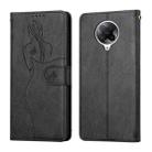 For Xiaomi Redmi K30 Pro Beauty Girl Embossing Pattern Horizontal Flip Leather Case with Holder & Card Slot & Wallet & Photo Frame(Black) - 1