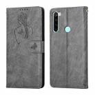 For Xiaomi Redmi Note 8 2021 Beauty Girl Embossing Pattern Horizontal Flip Leather Case with Holder & Card Slot & Wallet & Photo Frame(Grey) - 1