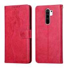 For Xiaomi Redmi Note 8 Pro Beauty Girl Embossing Pattern Horizontal Flip Leather Case with Holder & Card Slot & Wallet & Photo Frame(Red) - 1