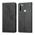 For Xiaomi Redmi Note 8T Beauty Girl Embossing Pattern Horizontal Flip Leather Case with Holder & Card Slot & Wallet & Photo Frame(Black) - 1