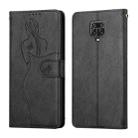 For Xiaomi Redmi Note 9 Pro Beauty Girl Embossing Pattern Horizontal Flip Leather Case with Holder & Card Slot & Wallet & Photo Frame(Black) - 1