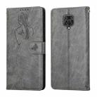 For Xiaomi Redmi Note 9 Pro Beauty Girl Embossing Pattern Horizontal Flip Leather Case with Holder & Card Slot & Wallet & Photo Frame(Grey) - 1