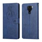 For Xiaomi Redmi Note 9 / 10X 4G Beauty Girl Embossing Pattern Horizontal Flip Leather Case with Holder & Card Slot & Wallet & Photo Frame(Blue) - 1