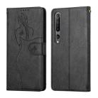 For Xiaomi Mi 10 5G / 10 Pro 5G Beauty Girl Embossing Pattern Horizontal Flip Leather Case with Holder & Card Slot & Wallet & Photo Frame(Black) - 1