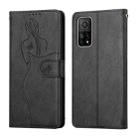 For Xiaomi Mi 10T 5G / 10T Pro 5G Beauty Girl Embossing Pattern Horizontal Flip Leather Case with Holder & Card Slot & Wallet & Photo Frame(Black) - 1