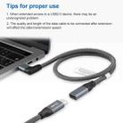100W USB-C / Type-C Elbow Male to USB-C / Type-C Female Full-function Data Extension Cable, Cable Length:1.5m - 6