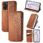 For Blackview A100 Cubic Grid Pressed Horizontal Flip Magnetic PU Leather Case with Holder & Card Slots & Wallet(Brown) - 1