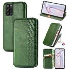 For Blackview A100 Cubic Grid Pressed Horizontal Flip Magnetic PU Leather Case with Holder & Card Slots & Wallet(Green) - 1