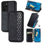 For ZTE nubia Z30 Pro Cubic Grid Pressed Horizontal Flip Magnetic PU Leather Case with Holder & Card Slots & Wallet(Black) - 1