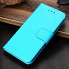 For Xiaomi Redmi K40 Gaming Crystal Texture Horizontal Flip Leather Case with Holder & Card Slots & Wallet(Light Blue) - 1