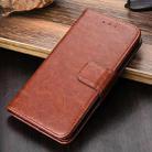 For Xiaomi Redmi Note 9S Crystal Texture Horizontal Flip Leather Case with Holder & Card Slots & Wallet(Brown) - 1