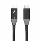 100W USB-C / Type-C 4.0 Male to USB-C / Type-C 4.0 Male Two-color Full-function Data Cable for Thunderbolt 3, Cable Length:0.95m - 1