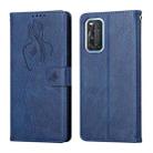 For vivo V19 Beauty Girl Embossing Pattern Horizontal Flip Leather Case with Holder & Card Slot & Wallet & Photo Frame(Blue) - 1