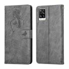 For vivo V20 Pro Beauty Girl Embossing Pattern Horizontal Flip Leather Case with Holder & Card Slot & Wallet & Photo Frame(Gray) - 1