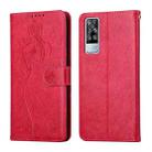 For vivo Y51 / Y31 Beauty Girl Embossing Pattern Horizontal Flip Leather Case with Holder & Card Slot & Wallet & Photo Frame(Red) - 1