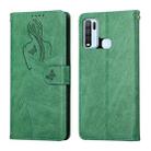 For vivo Y50 / Y30 Beauty Girl Embossing Pattern Horizontal Flip Leather Case with Holder & Card Slot & Wallet & Photo Frame(Green) - 1