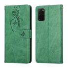 For Samsung Galaxy S20+ Beauty Girl Embossing Pattern Horizontal Flip Leather Case with Holder & Card Slot & Wallet & Photo Frame(Green) - 1
