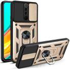 For Xiaomi Redmi 9 Sliding Camera Cover Design TPU+PC Protective Case(Gold) - 1