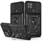 For Motorola Moto G9 Power Sliding Camera Cover Design TPU+PC Protective Case(Black) - 1