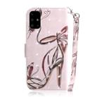 For Galaxy A51 3D Painting Pattern Coloured Drawing Horizontal Flip Leather Case with Holder & Card Slots & Wallet(Butterfly High Heel) - 3