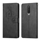 For OnePlus 8 Beauty Girl Embossing Pattern Horizontal Flip Leather Case with Holder & Card Slot & Wallet & Photo Frame(Black) - 1