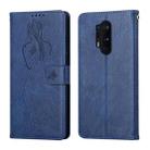 For OnePlus 8 Pro Beauty Girl Embossing Pattern Horizontal Flip Leather Case with Holder & Card Slot & Wallet & Photo Frame(Blue) - 1