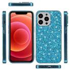 Glitter Powder Shockproof TPU Protective Case For iPhone 13 Pro(Blue) - 3