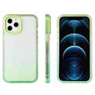 For iPhone 13 Pro Candy Gradient Flat Surface TPU + PC Shockproof Case (Avocado Green) - 1