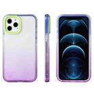 For iPhone 13 Pro Candy Gradient Flat Surface TPU + PC Shockproof Case (Purple Blue) - 1