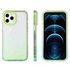For iPhone 13 Pro Max Candy Gradient Flat Surface TPU + PC Shockproof Case (Avocado Green) - 1