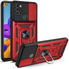 For Samsung Galaxy A21s Sliding Camera Cover Design TPU+PC Protective Case(Red) - 1